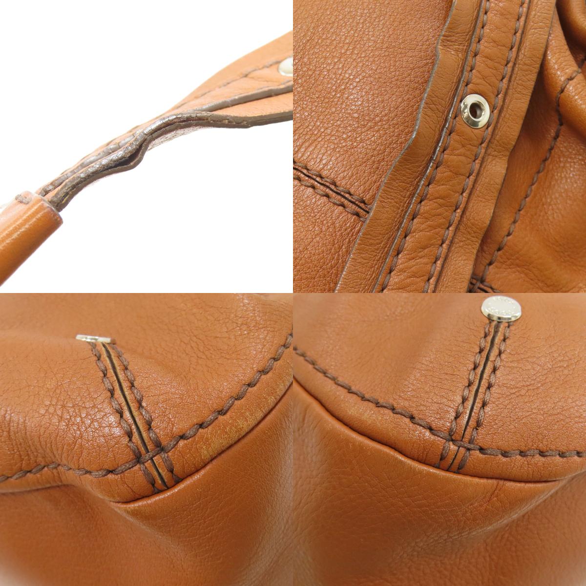 TODS トッズ ロゴ ショルダーバッグ レザー レディース 中古