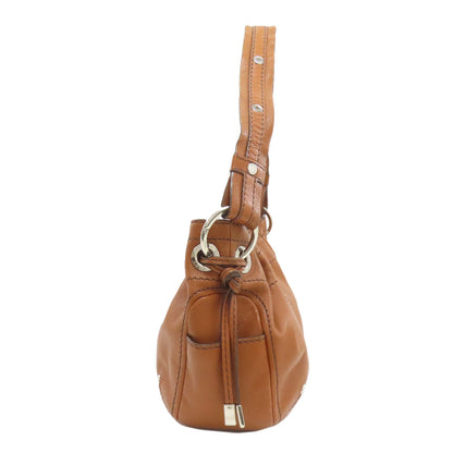 TODS トッズ ロゴ ショルダーバッグ レザー レディース 中古