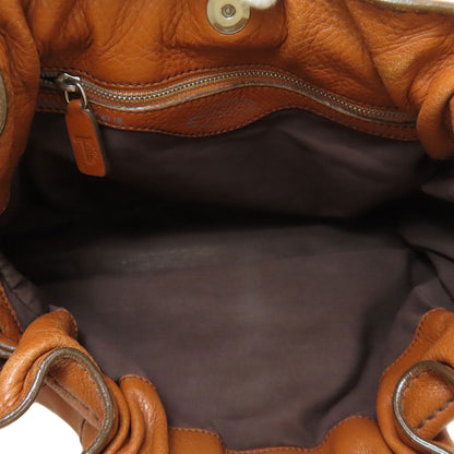 TODS トッズ ロゴ ショルダーバッグ レザー レディース 中古