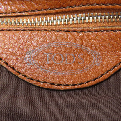 TODS トッズ ロゴ ショルダーバッグ レザー レディース 中古