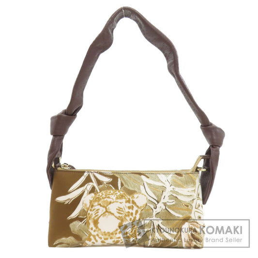Salvatore Ferragamo サルヴァトーレフェラガモ ワンショルダー アニマルモチーフ ハンドバッグ ナイロン レディース 中古