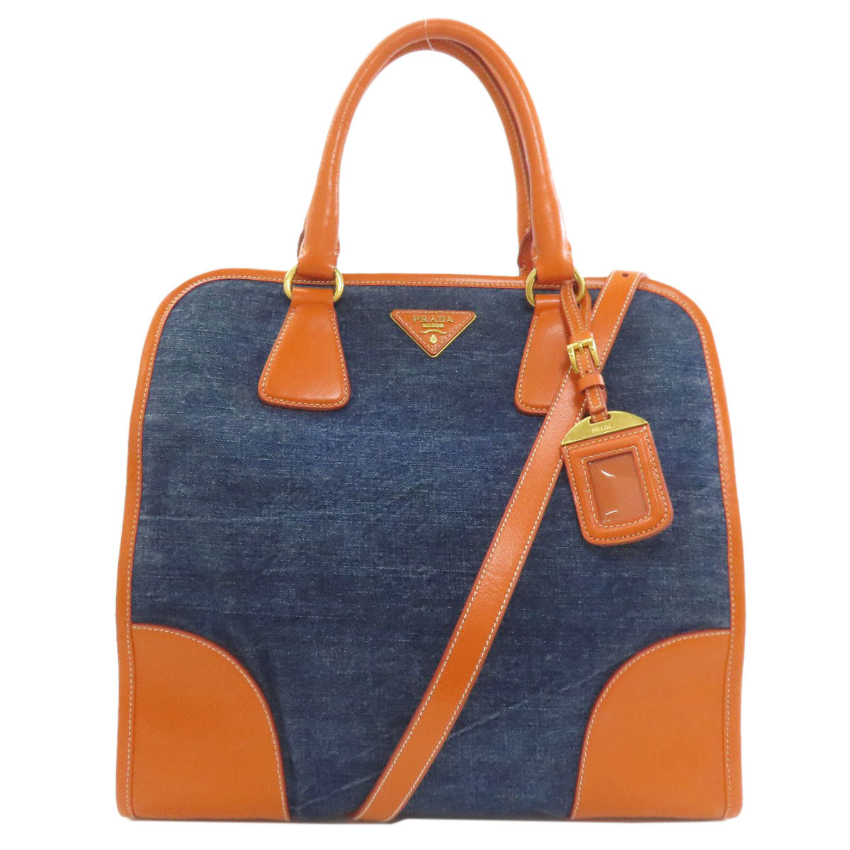 PRADA プラダ BN2254 2WAY ハンドバッグ キャンバス レディース 中古