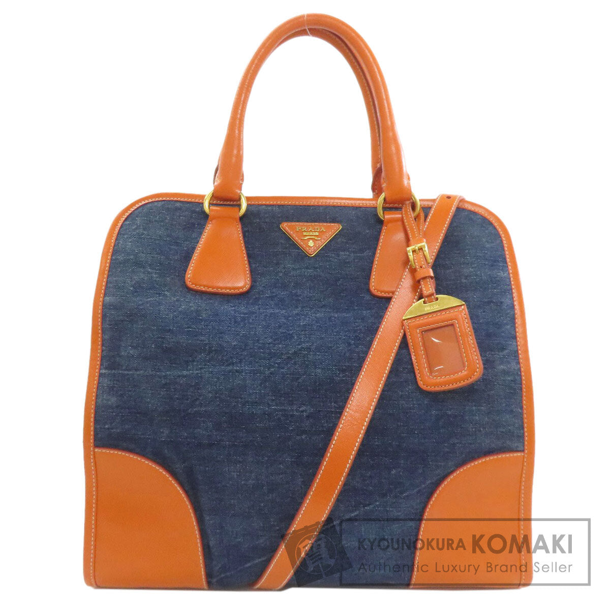 PRADA プラダ BN2254 2WAY ハンドバッグ キャンバス レディース 中古