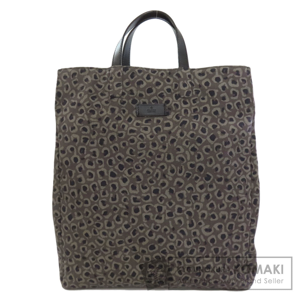 GUCCI グッチ 341739 レオパード柄 トートバッグ キャンバス レディース 中古