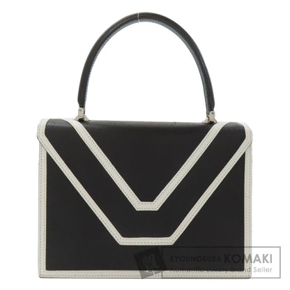 MORABITO モラビト Vライン ハンドバッグ レザー レディース 中古