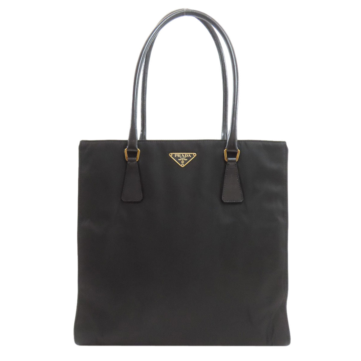PRADA プラダ ロゴ金具 トートバッグ ナイロン レディース 中古