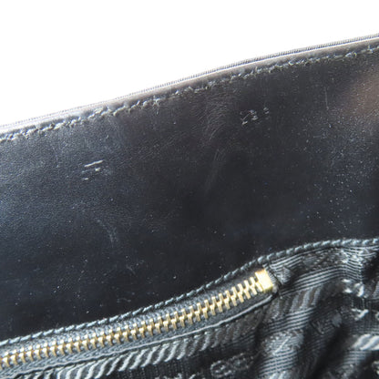 PRADA プラダ ロゴ金具 トートバッグ ナイロン レディース 中古