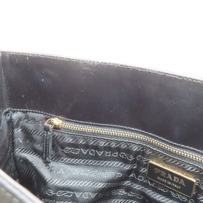 PRADA プラダ ロゴ金具 トートバッグ ナイロン レディース 中古