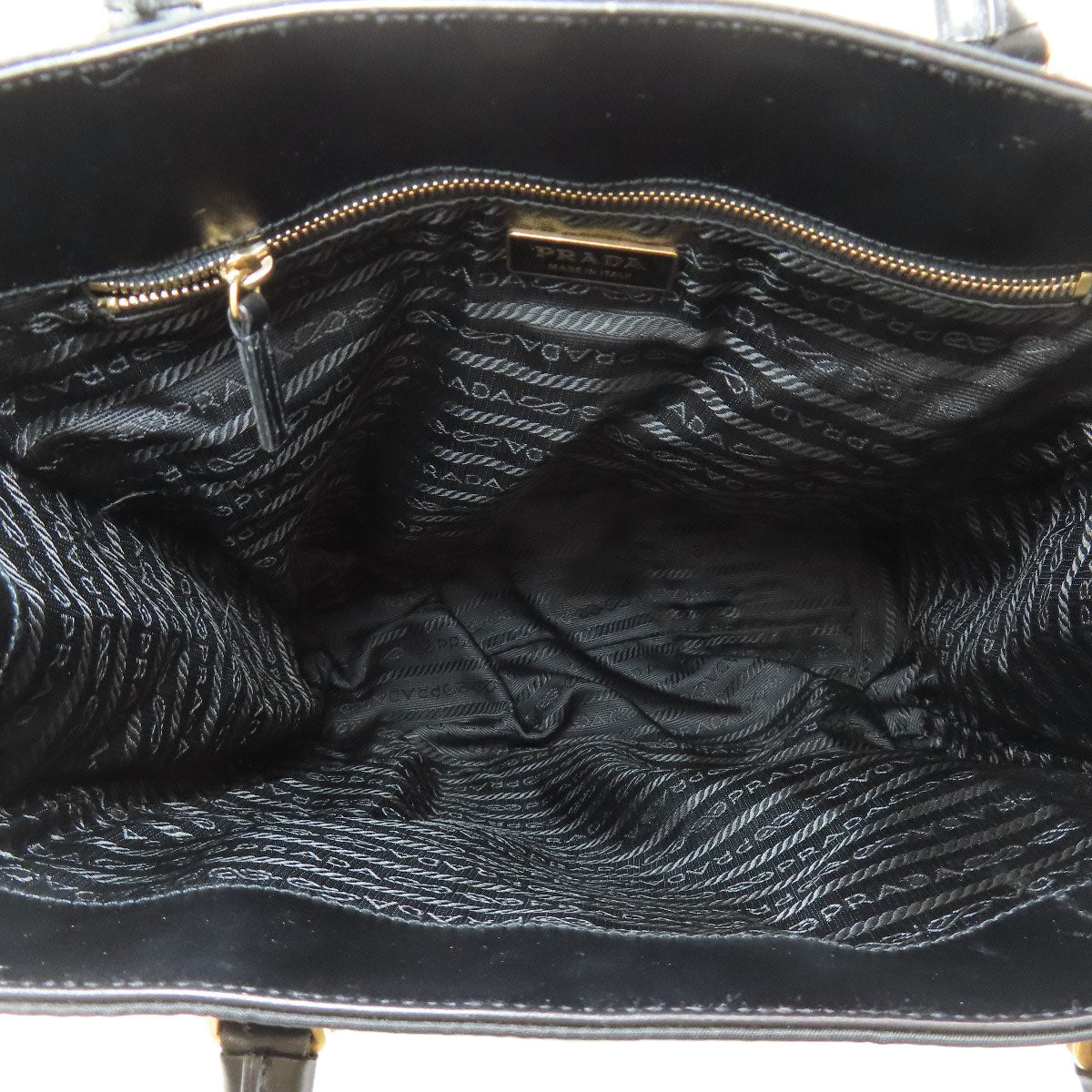 PRADA プラダ ロゴ金具 トートバッグ ナイロン レディース 中古
