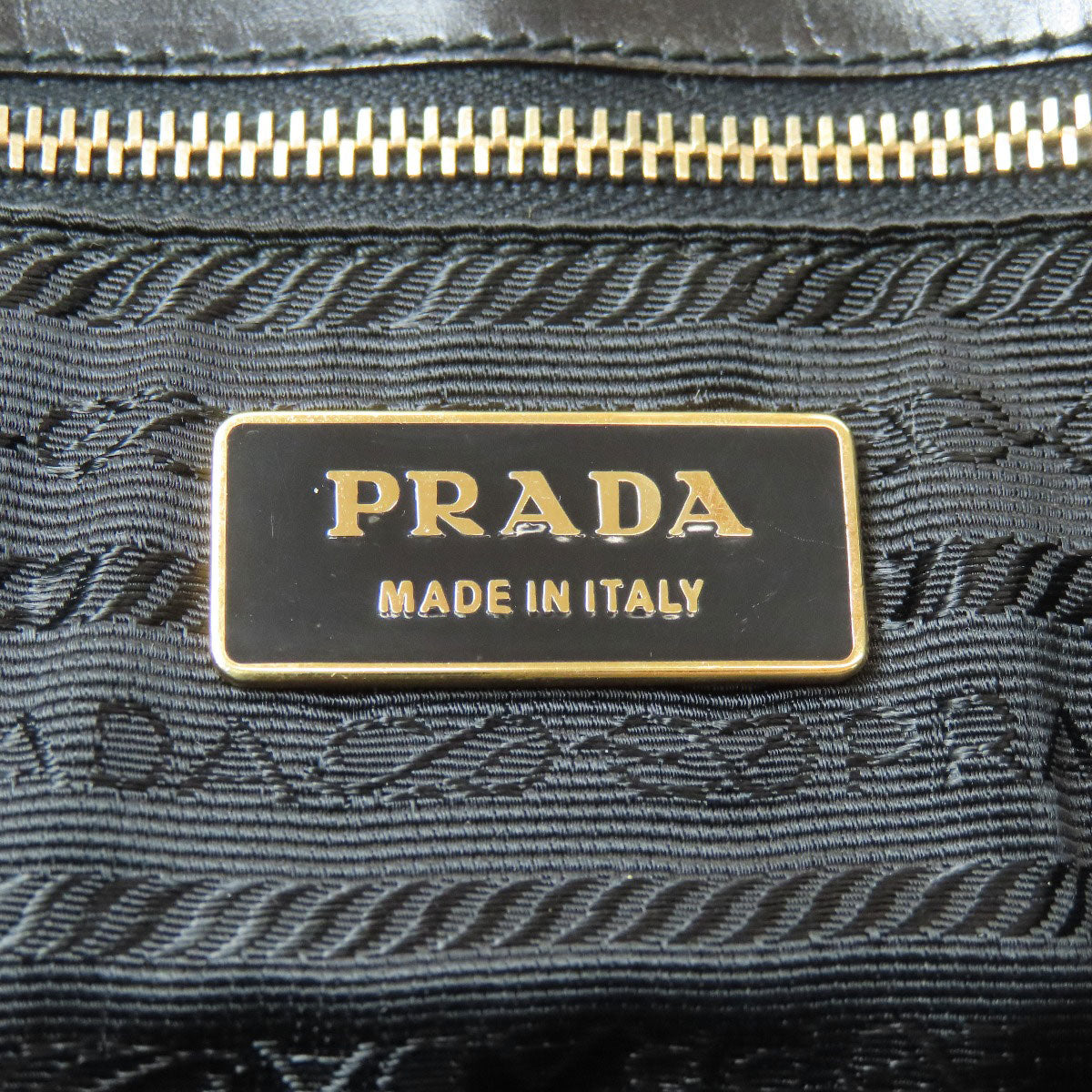PRADA プラダ ロゴ金具 トートバッグ ナイロン レディース 中古