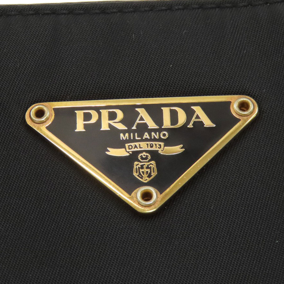 PRADA プラダ ロゴ金具 トートバッグ ナイロン レディース 中古