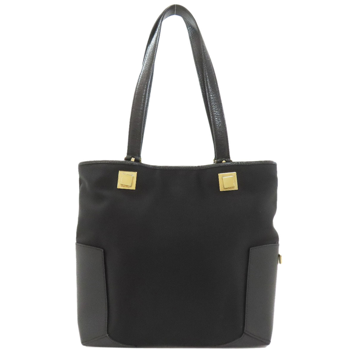 Salvatore Ferragamo サルヴァトーレフェラガモ ロゴ ハンドバッグ ナイロンキャンバス レディース 中古