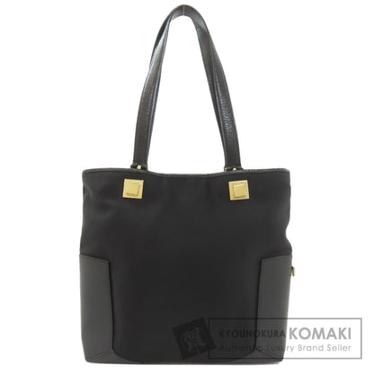 Salvatore Ferragamo サルヴァトーレフェラガモ ロゴ ハンドバッグ ナイロンキャンバス レディース 中古