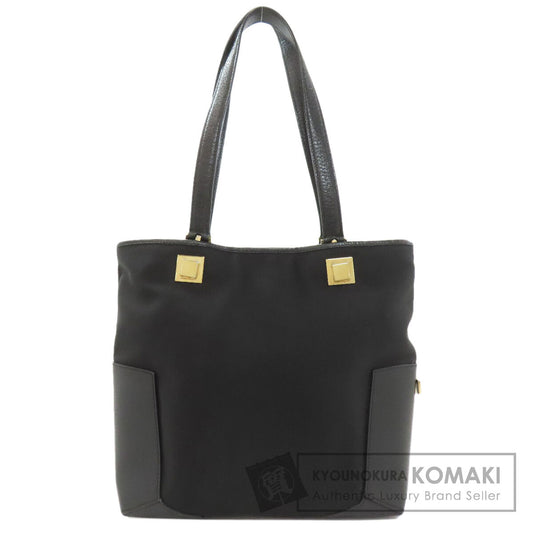 Salvatore Ferragamo サルヴァトーレフェラガモ ロゴ ハンドバッグ ナイロンキャンバス レディース 中古