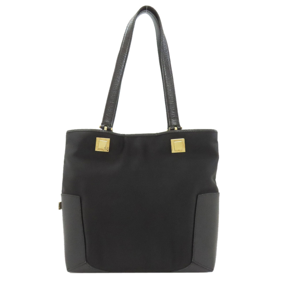Salvatore Ferragamo サルヴァトーレフェラガモ ロゴ ハンドバッグ ナイロンキャンバス レディース 中古