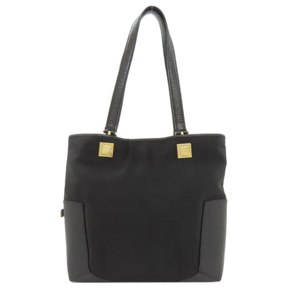 Salvatore Ferragamo サルヴァトーレフェラガモ ロゴ ハンドバッグ ナイロンキャンバス レディース 中古