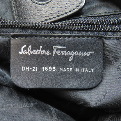 Salvatore Ferragamo サルヴァトーレフェラガモ ロゴ ハンドバッグ ナイロンキャンバス レディース 中古