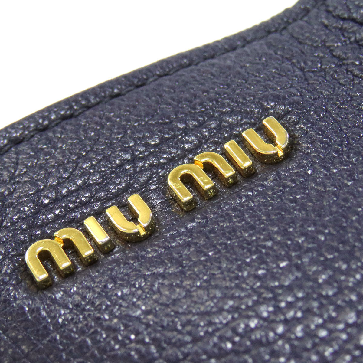 MIUMIU ミュウミュウ ロゴ トートバッグ レザー レディース 中古