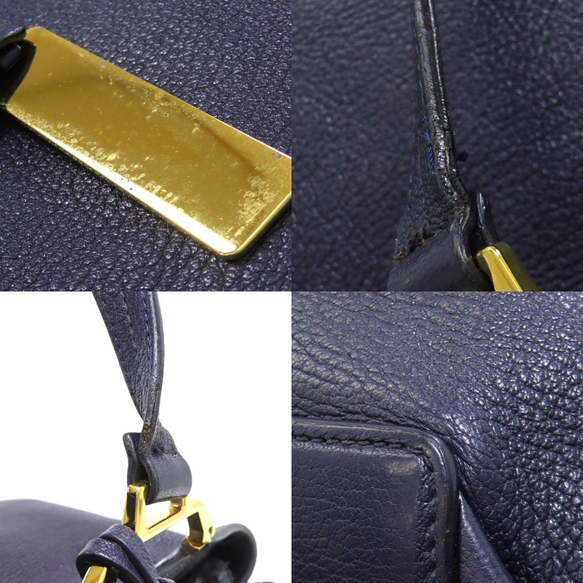 MIUMIU ミュウミュウ ロゴ トートバッグ レザー レディース 中古