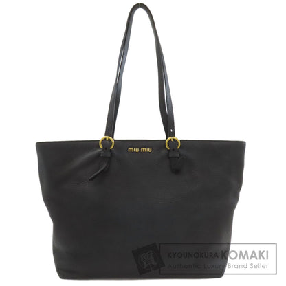 MIUMIU ミュウミュウ ロゴ トートバッグ レザー レディース 中古