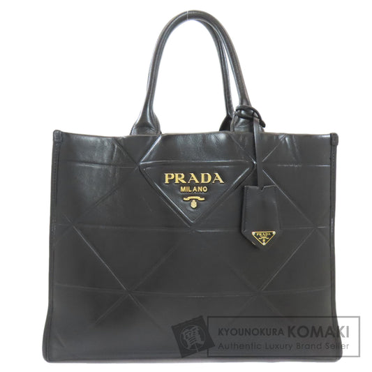 プラダ シンボル トップステッチ ハンドバッグ 中古 商品画像1