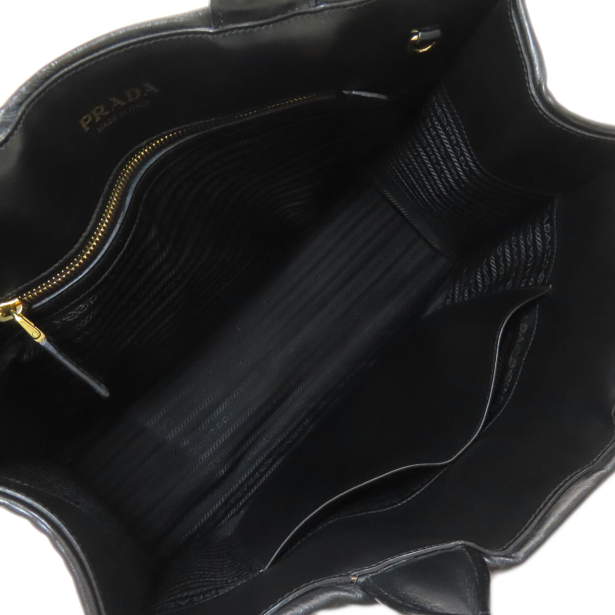 プラダ シンボル トップステッチ ハンドバッグ 中古 商品画像6