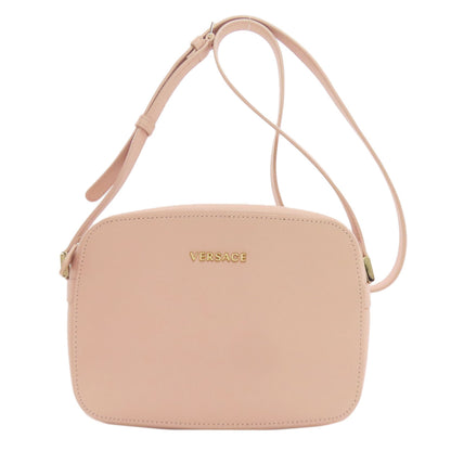 VERSACE ヴェルサーチ ロゴ ショルダーバッグ レザー レディース 中古