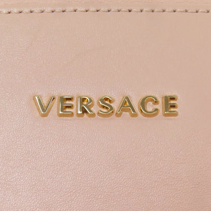 VERSACE ヴェルサーチ ロゴ ショルダーバッグ レザー レディース 中古