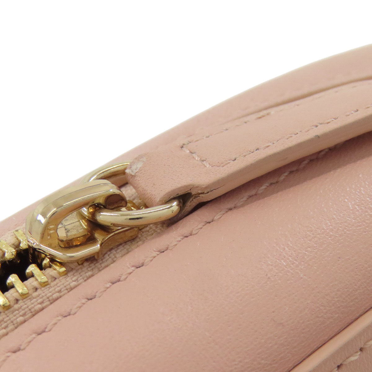 VERSACE ヴェルサーチ ロゴ ショルダーバッグ レザー レディース 中古