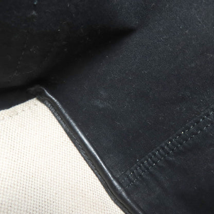 BALENCIAGA バレンシアガ 339933 ネイビーカバス ハンドバッグ キャンバス レディース 中古