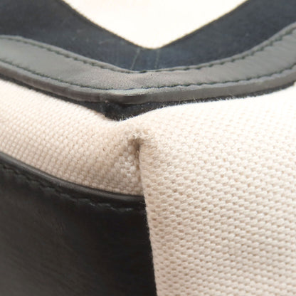 BALENCIAGA バレンシアガ 339933 ネイビーカバス ハンドバッグ キャンバス レディース 中古