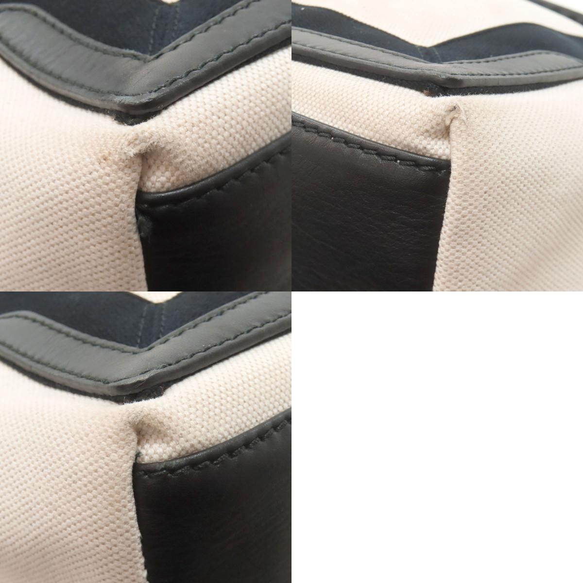 BALENCIAGA バレンシアガ 339933 ネイビーカバス ハンドバッグ キャンバス レディース 中古
