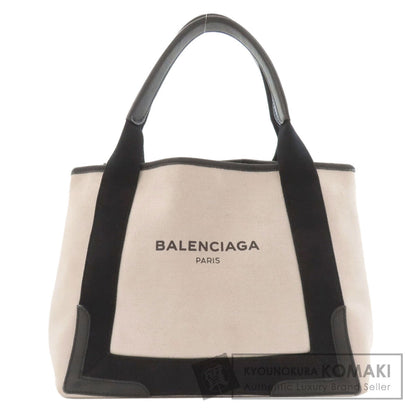 BALENCIAGA バレンシアガ 339933 ネイビーカバス ハンドバッグ キャンバス レディース 中古