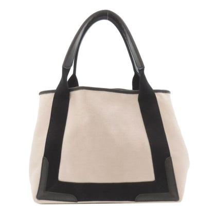 BALENCIAGA バレンシアガ 339933 ネイビーカバス ハンドバッグ キャンバス レディース 中古