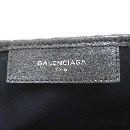 BALENCIAGA バレンシアガ 339933 ネイビーカバス ハンドバッグ キャンバス レディース 中古