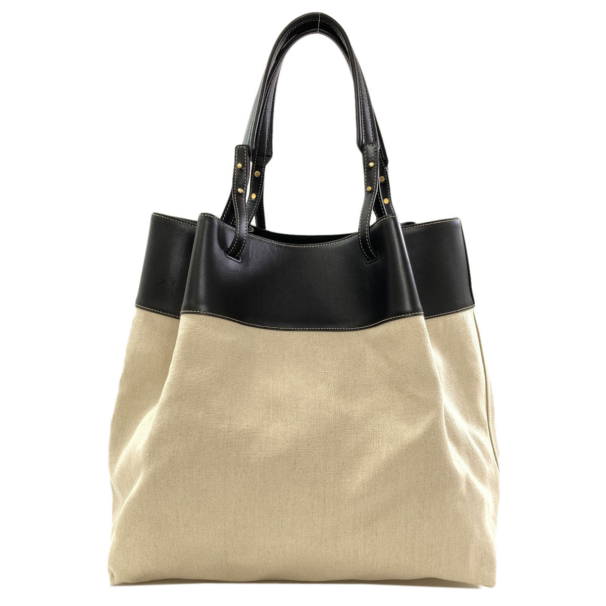 BOTTEGA VENETA ボッテガヴェネタ ロゴ トートバッグ キャンバス レディース 中古