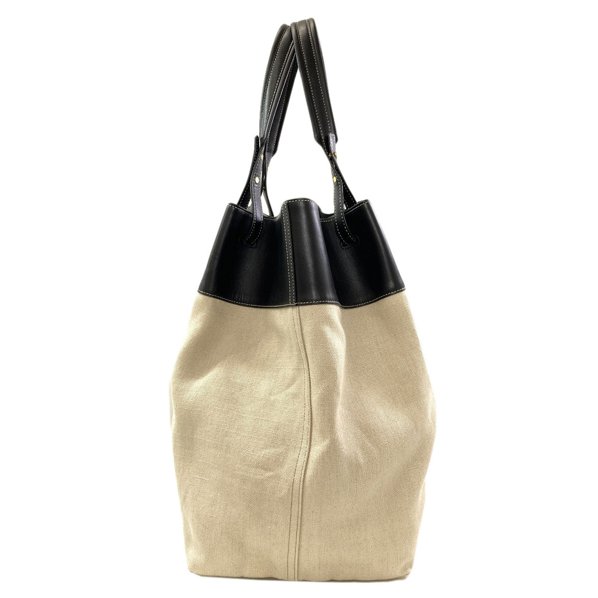 BOTTEGA VENETA ボッテガヴェネタ ロゴ トートバッグ キャンバス レディース 中古