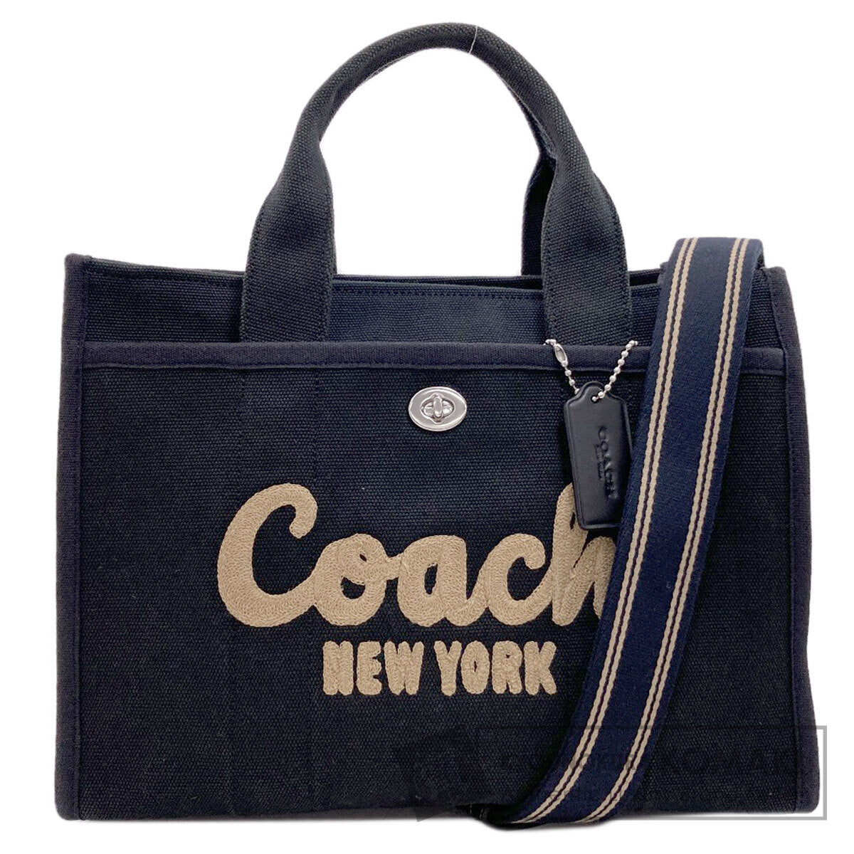 COACH コーチ CP158 カーゴ 2WAY ハンドバッグ キャンバス レディース 中古