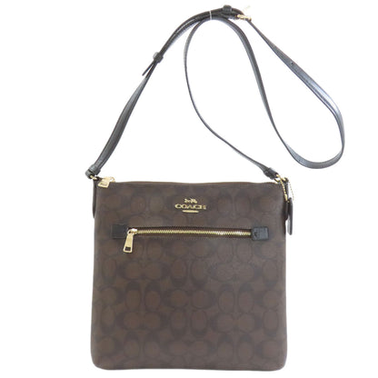 COACH コーチ C1554 シグネチャー ショルダーバッグ PVC レディース 中古