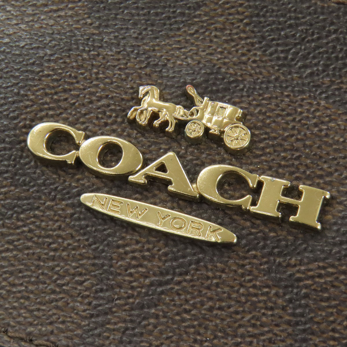 COACH コーチ C1554 シグネチャー ショルダーバッグ PVC レディース 中古