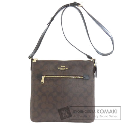 COACH コーチ C1554 シグネチャー ショルダーバッグ PVC レディース 中古