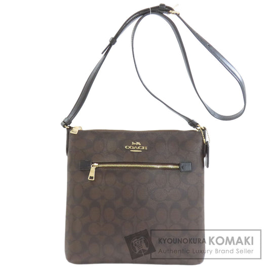 COACH コーチ C1554 シグネチャー ショルダーバッグ PVC レディース 中古