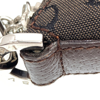 BVLGARI ブルガリ ロゴマニア ショルダーバッグ キャンバス レディース 中古