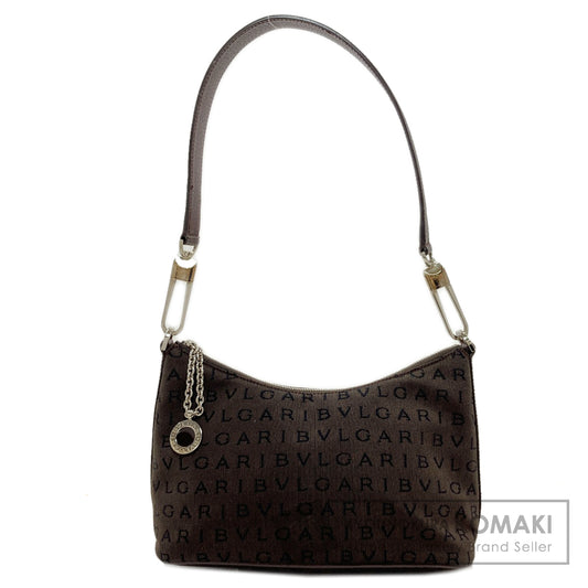 BVLGARI ブルガリ ロゴマニア ショルダーバッグ キャンバス レディース 中古
