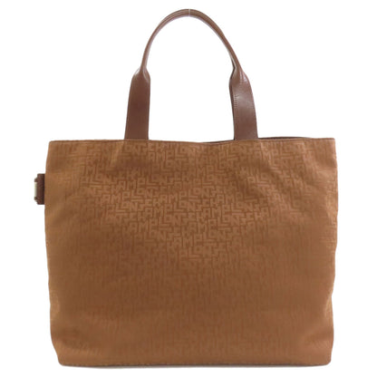 Longchamp ロンシャン ロゴ トートバッグ キャンバス レディース 中古