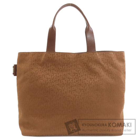 Longchamp ロンシャン ロゴ トートバッグ キャンバス レディース 中古