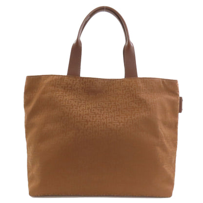 Longchamp ロンシャン ロゴ トートバッグ キャンバス レディース 中古