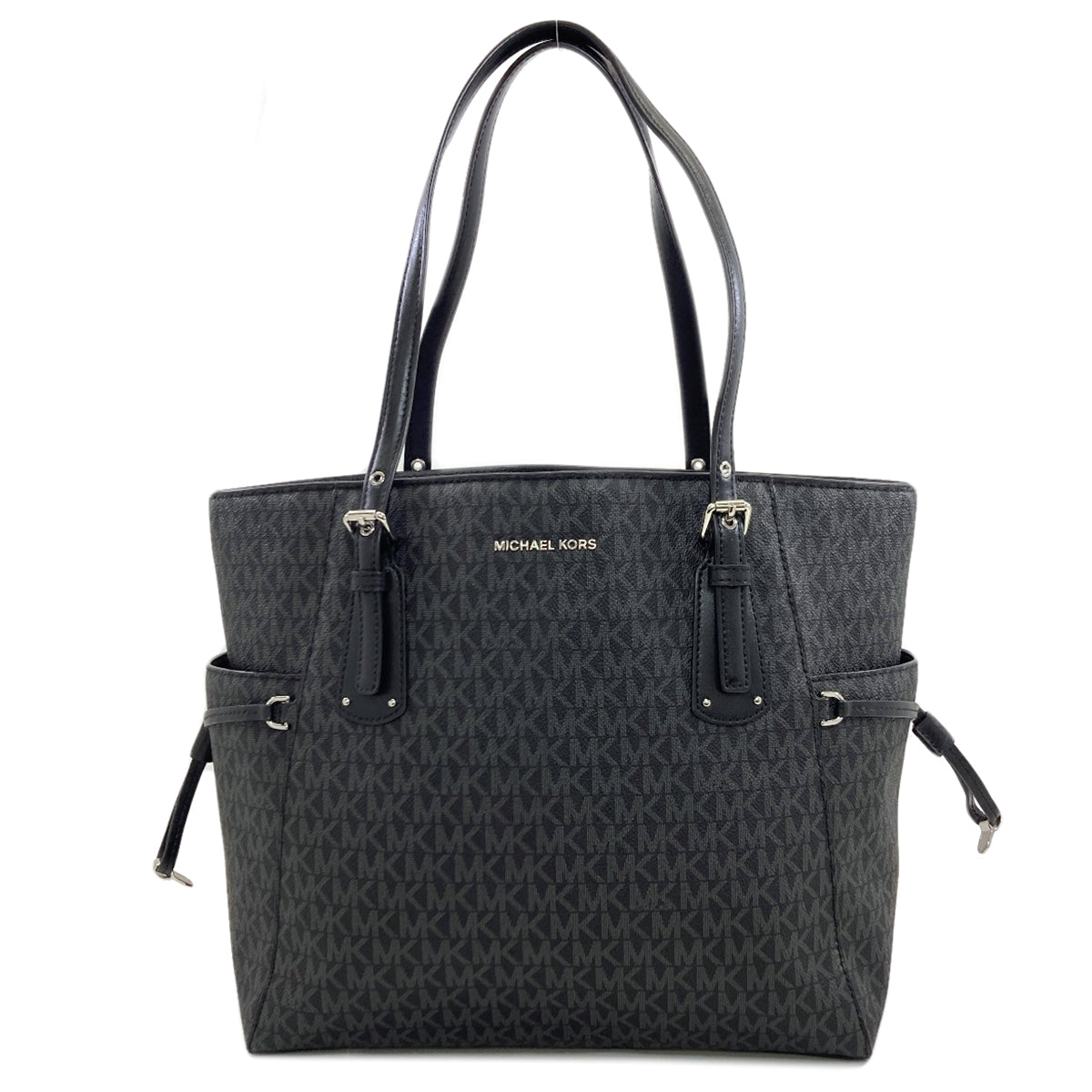 Michael Kors マイケルコース MKシグネチャー トートバッグ PVC レディース 中古
