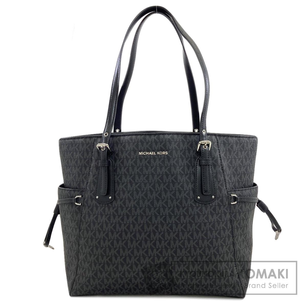 Michael Kors マイケルコース MKシグネチャー トートバッグ PVC レディース 中古