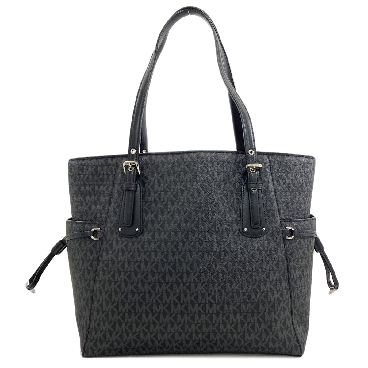 Michael Kors マイケルコース MKシグネチャー トートバッグ PVC レディース 中古